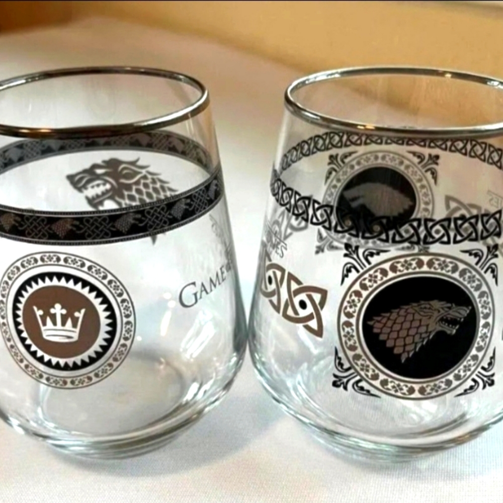 Game of Thrones Stark Glass Set of 2